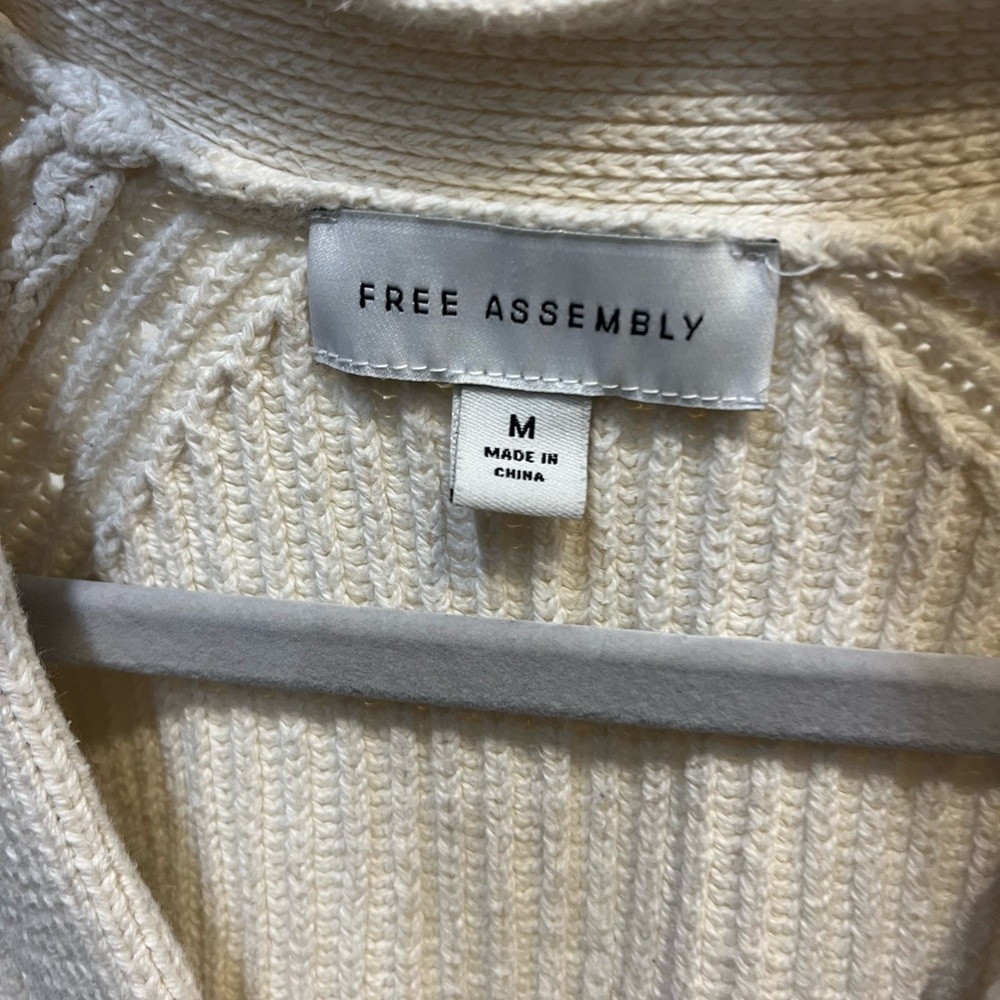 Free Assembly Cream Button-Up Cardigan - Picture 2 of 3